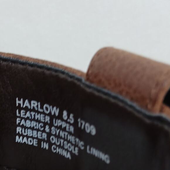 Tara M SZ 8.5 Harlow Brown Soft Leather Lace Up Bootie - Picture 8 of 8